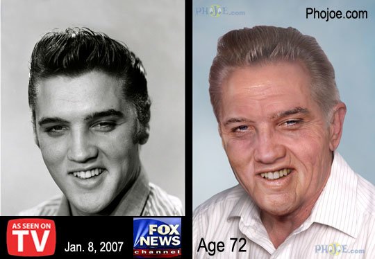 Phojoe Elvis Presley Age Porgression