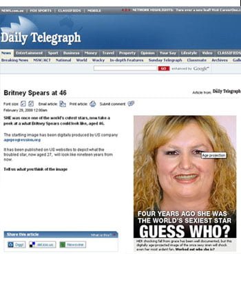 Phojoe Britney Spears Photo Manipulation and News